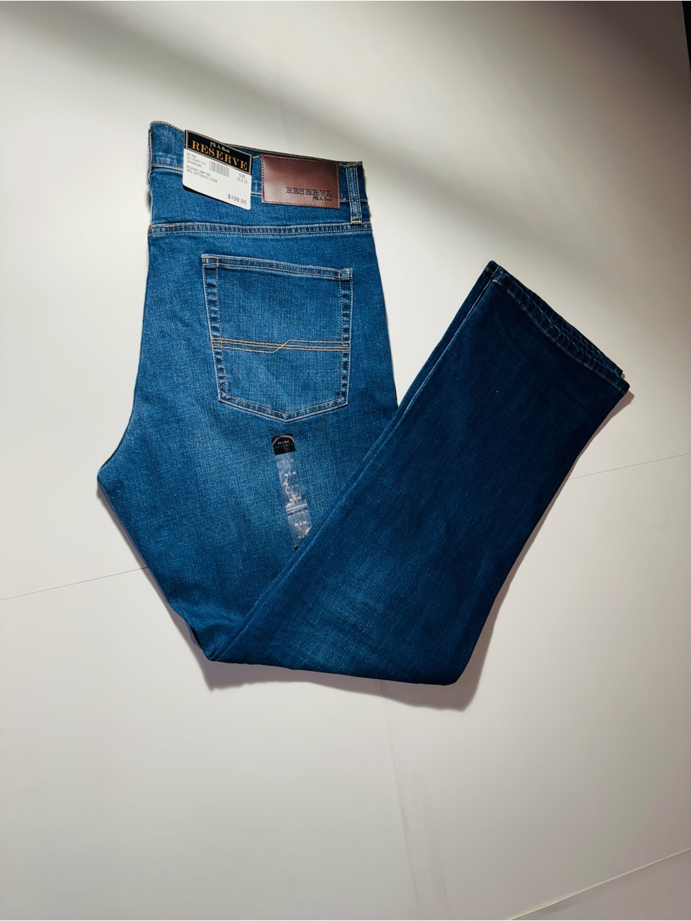 Reserved Men Straight Fit Dark Blue Jeans
